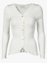 Rosemunde Babette Long Sleeve V-neck Lace Cardigan Hvit XS
