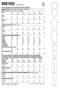 McCall's 8160 - Kjole, topp, shorts + STRL: Alle inkludert