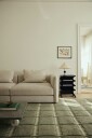 Layered Lilly Wool Rug 300x400 cm Green