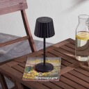 Lindby Esali LED-bordlampe, batteri, svart