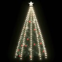 vidaXL Nettlys for jultre med 250 LED kaldhvit 250 cm