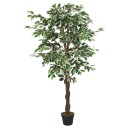  Kunstig fikentre 1260 blader 200 cm grønn