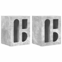 Nattbord 2 pcs Betonggrå 40 x 35 x 50 cm Konstruert tre