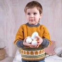 Bluum Strik Strikkegenser Kyllinger - garnpakke i Bluum Soft Merino Ull