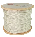 Tau Polyester - Hvit - 10 mm - 135m - Spole