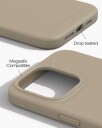 iDeal of Sweden MagSafe Silikon Deksel til iPhone 15 Pro Max - Beige