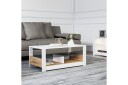 Griselda Sofabord 90 cm - Hvit/Eik