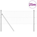  Gjerde med innlegg. sølv 0.6 x 25 m PVC belagt stål
