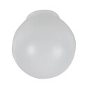 Plastkuppel Opal Ø150 mm, 84,5 mm Gjenge