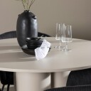 Olivia Spisegruppe 110 cm Rund med 4 Berit stoler   Beige/Svart