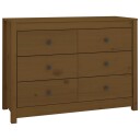 vidaXL Sideskap honningbrun 100x40x72 cm heltre furu