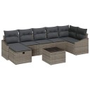 vidaXL Sofa sett 8 stk. polyrotting