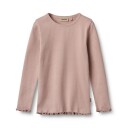 Wheat 2 Rib T Shirts L/S Ida Pink 140