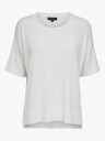 Selected Femme Wille Short Sleeve Knit O-Neck Hvit XS