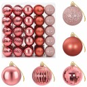 vidaXL Juleballsett 75 stk. Rosa og rose 6 cm Polystyren