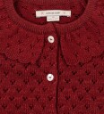Konges Sløjd Cardigan   Strikk/Hullmønster   Holiday   Lagre Dah   Konges Sløjd   3 år (98)   Cardigan Bordeaux Rød