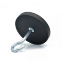 Supermagneter Gummimagnet Med Gjenget Hull M5 Ø43mm