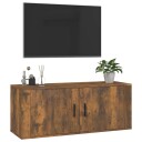  Vegghengt TV benk røkt eik 100x34,5x40 cm