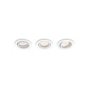 Philips myLiving Indbygningsspot Indbygget lysplade 3 pære(r ) LED 220-240 V Hvid