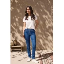 Signature Dame Jeans Hvit XL,