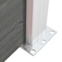 vidaXL Gjerdepanel WPC 95x186 cm grå