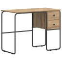vidaXL Skrivebord med lagring Artisan eik 100 x 50 x 75 cm
