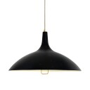 1965 Taklampe Messing/ Sort