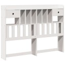  Hodegavl med oppbevaring hvit 140 cm heltre furu 8721158371393