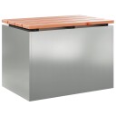 vidaXL Hagebenk sølv 60 x 40 x 43 cm Galvanisert stål