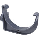 Plastmo brakettjern - rund 12" grafitt gray