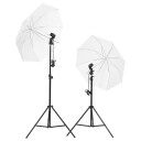 vidaXL Fotostudiosett med lyssett og bakgrunn