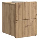  Vegghengt Nattbord 2 pcs Artisan eik 33 x 34,5 x 43 cm