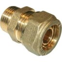 10 stk Pex overgangsnippel 15 mm x 3/8"