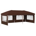  Pop up Festtelt 575 x 289 x 245 cm Brun