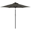  Hageparasoll med LED og stålstang antrasitt 225x225x212 cm 4005068