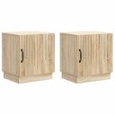  Nattbord 2 pcs Sonoma eik 43 x 34,5 x 47 cm Konstruert tre