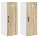  Kjøkkenskap 2 pcs Sonoma eik 30 x 31 x 80 cm Konstruert tre