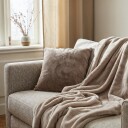 Tc Home Putetrekk   Aranga Super Soft brun Størrelse: 45 x 45 cm