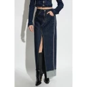 Dsquared2 Dame Skjørt Blå 2XS,