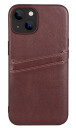 GEAR Buffalo iPhone 14 GEAR Buffalo Vegansk Skinn Deksel m. kortholder - Brun