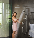 Hansgrohe ShowerSelect S Termostat Avsperring, 2 uttak, Sort Matt