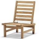 Fri Form Lenestol Byggbar teak