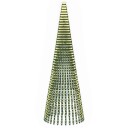 vidaXL LED juletre 470 cm 1504 LED-lys Varmhvit Stål Grønn