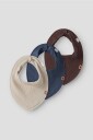 Name It baby   Siklesmekke nbmYasim Rib Scarf Bib 3 pakning   Brun