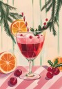 Christmas Red Cocktail Plakat / 100x150