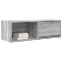 TV benk grå sonoma 80x31x25,5 cm konstruert tre