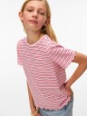 Vero Moda Girl Paulina T Skjorte Regular Fit Pink A Boo Mala Snow White / Jazzy (146/152)
