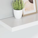 vidaXL Flytende vegghylle hvit 50x23x3,8 cm MDF
