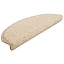 vidaXL Trappematter 10 stk 65x21x4 cm kremhvit