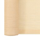 vidaXL Skjermnett HDPE 2x10 m Beige